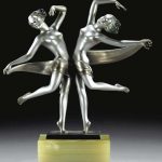 An Art Deco bronze group of two dancing nudes, by Josef Lorenzl, circa 1930