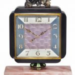 Art Deco Rose Quartz Clock