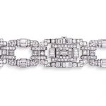 ART DECO DIAMOND BRACELET-WATCH