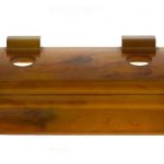 Art Deco Amber Bakelite Inkwell Inkstand