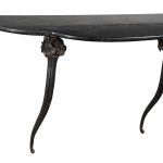 Edgar Brandt Art Deco Wrought Iron and Marble Console Circa 1925