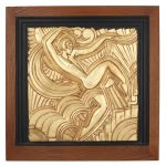 MAURICE PICAUD (PICO) A Gesso Art Deco Gilt Wall Plaque, circa 1928