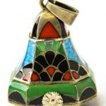 Antique Art Deco Enamel Swiss Watch Pendant