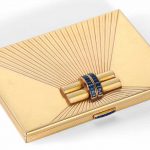 A FRENCH JEWELLED GOLD CIGARETTE CASE