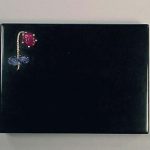 Black Enamel, Diamond, Ruby and Sapphire Minaudiere