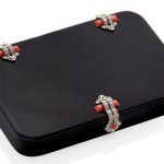 CARTIER ART DECO CIGARETTE BOX DIAMONDS, ONYX AND CORAL