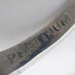 Platinum mark found on a ring