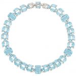 Art Deco Platinum, Aquamarine and Diamond Necklace, Cartier, London