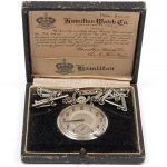 ART DECO HAMILTON POCKET WATCH IN ORIGINAL CASE