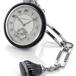 Vacheron Constantin A FINE WHITE GOLD AND ONYX DIAMOND-SET KEYLESS POCKET WATCH