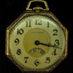 Waltham 14k Colonial Open Face Pocket Watch