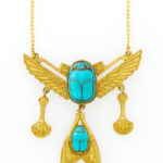 Egyptian Revival Scarab Necklace